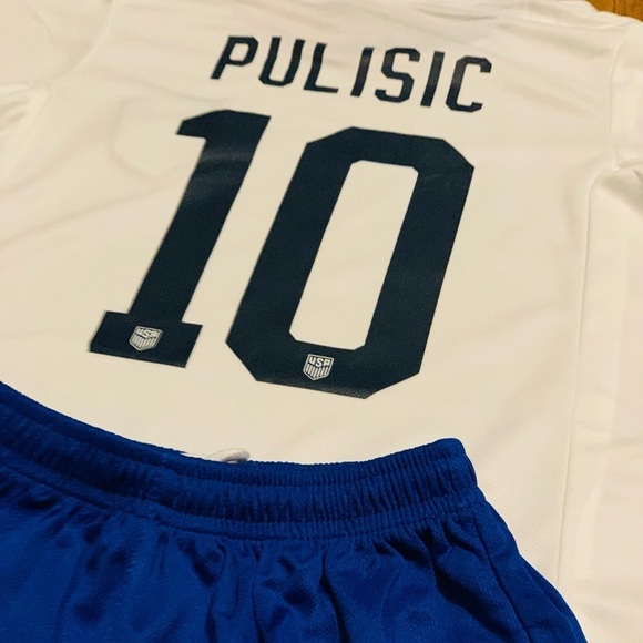 Large Kids 10-12 Christian Pulisic Youth Soccer US Jersey New With Tags Size 28 - Picture 3 of 9